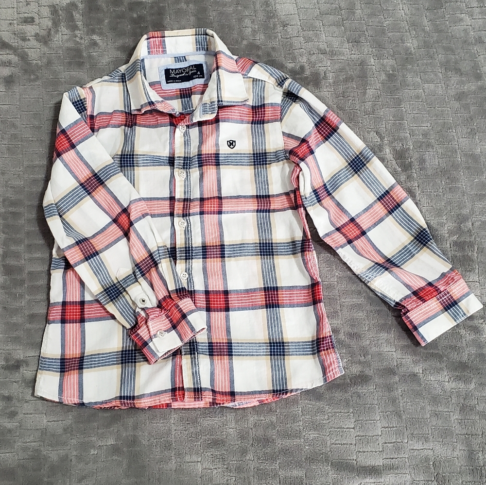 Mayoral boys button down shirt